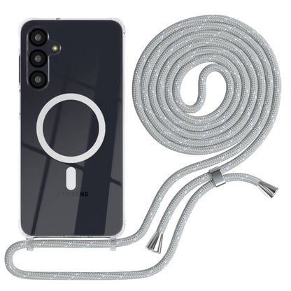 Galaxy A-6 Serie transparente Hülle + Kordel mit MagSafe