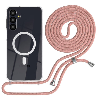 Galaxy A-6 Serie transparente Hülle + Kordel mit MagSafe