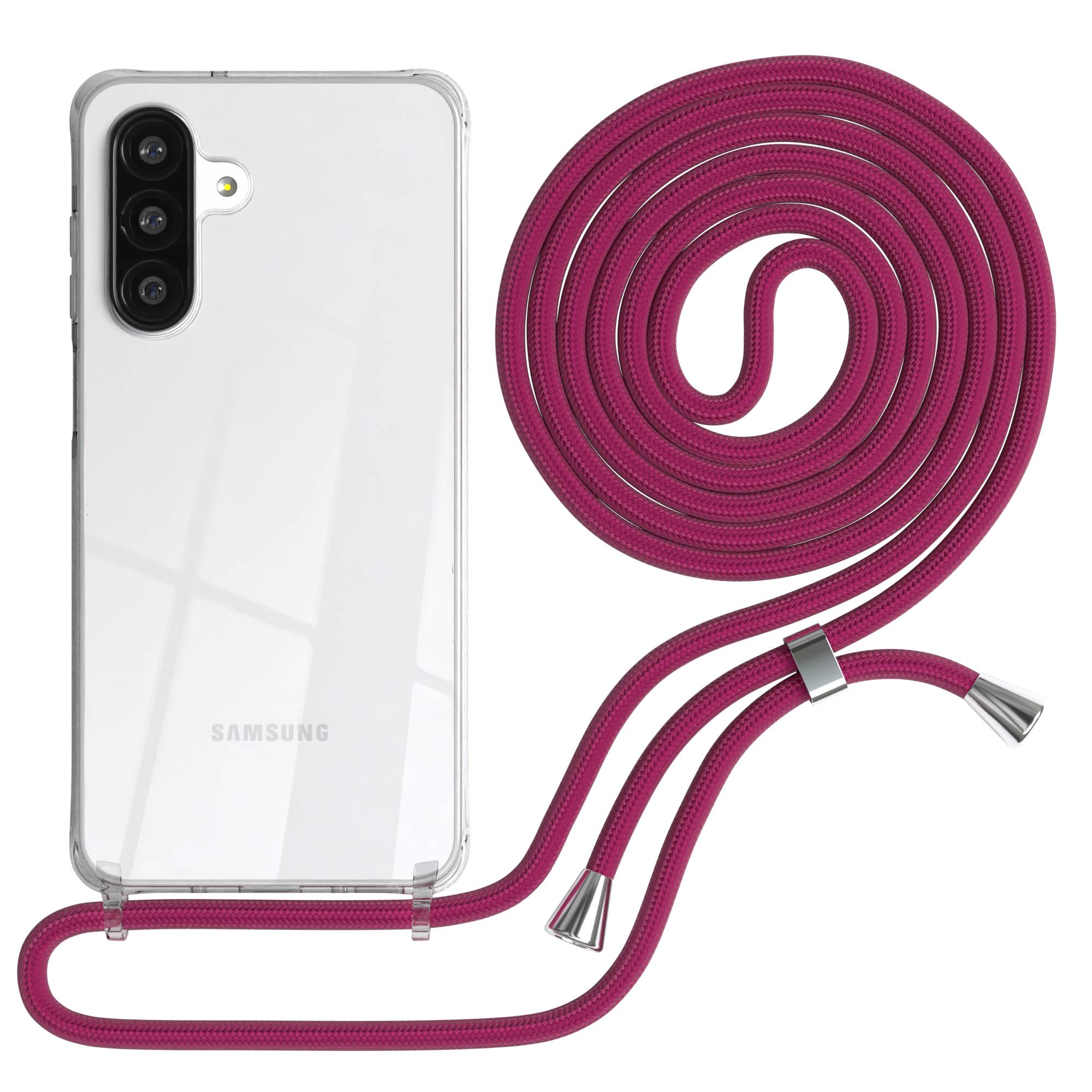 Galaxy A26 transparente Hülle + Kordel