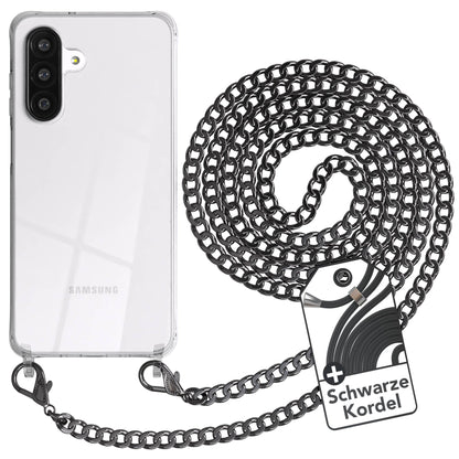 Galaxy A26 Hülle mit Metallkette + Schwarze Kordel