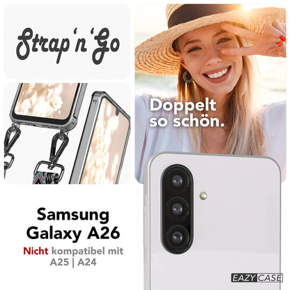 Samsung Galaxy A26 Handykette mit Boho Band verstellbarer Trageriemen 
