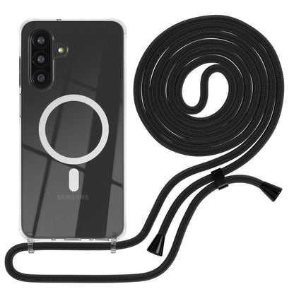 Galaxy A26 transparente Hülle + Kordel mit MagSafe