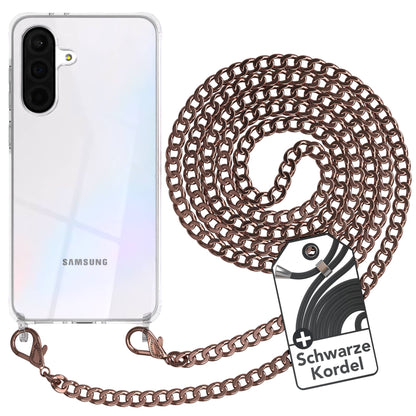 Galaxy A36 Hülle mit Metallkette + Schwarze Kordel
