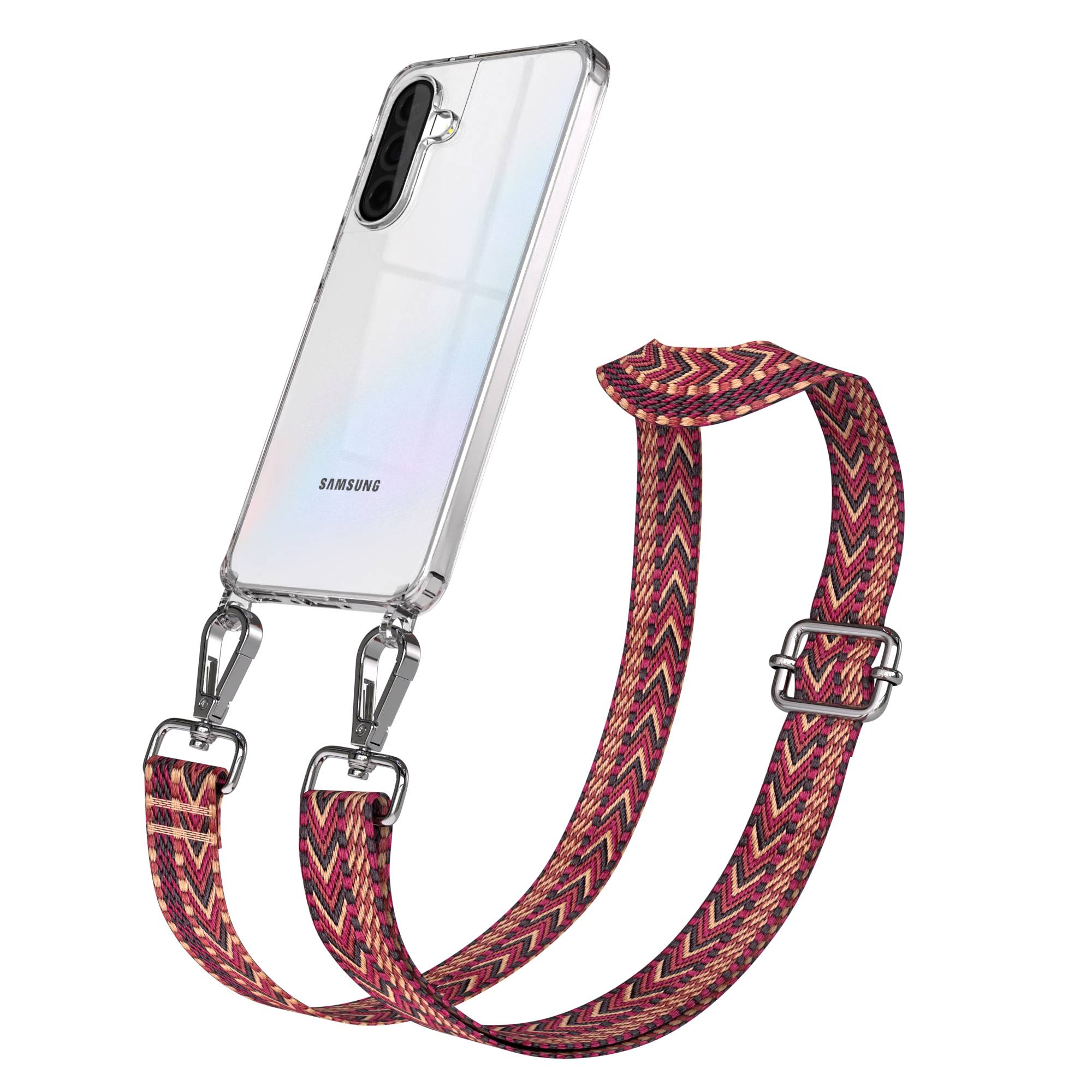 Samsung Galaxy A36 Handykette mit Boho Band verstellbares Umhängeband 