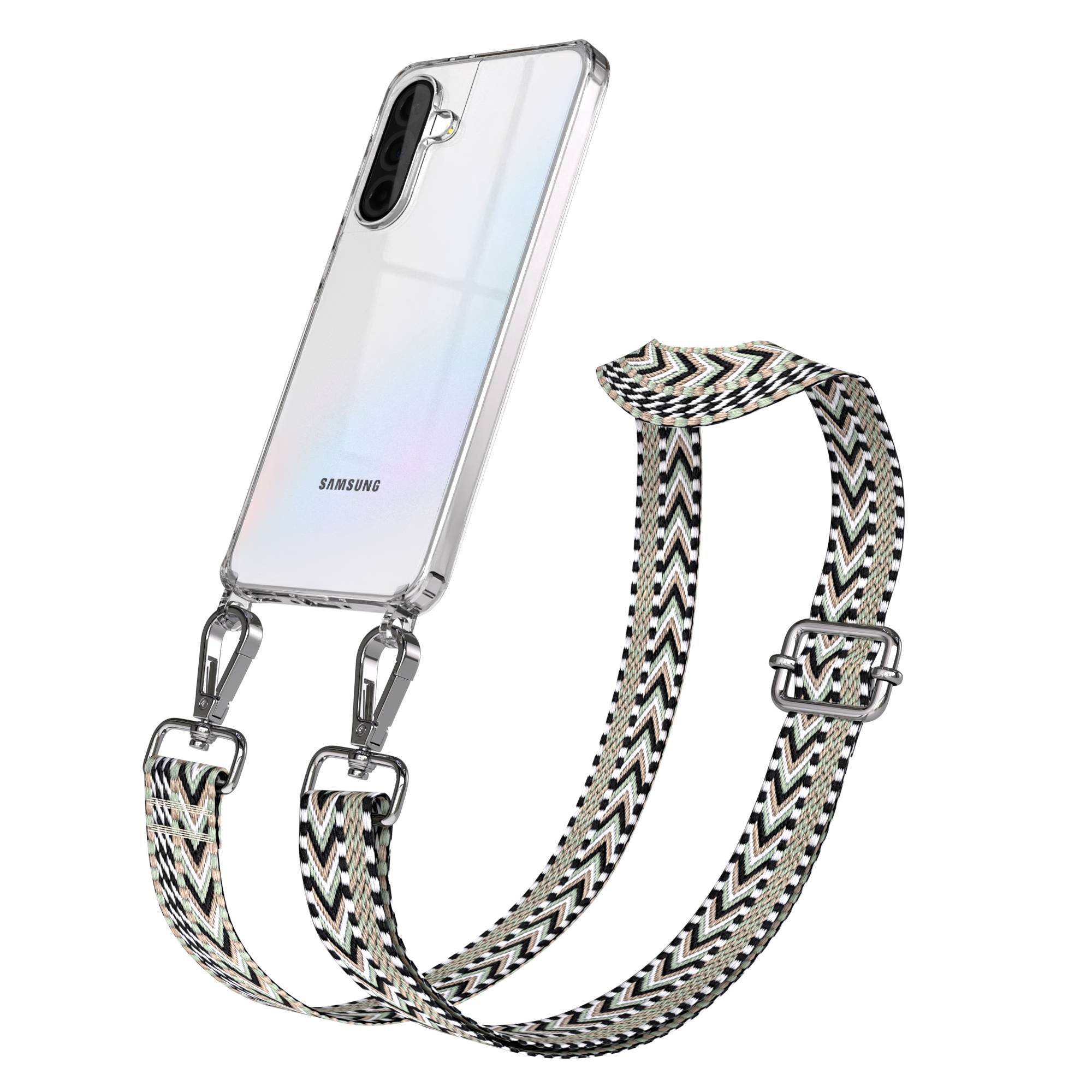 Samsung Galaxy A36 Handykette mit Boho Band verstellbares Umhängeband 