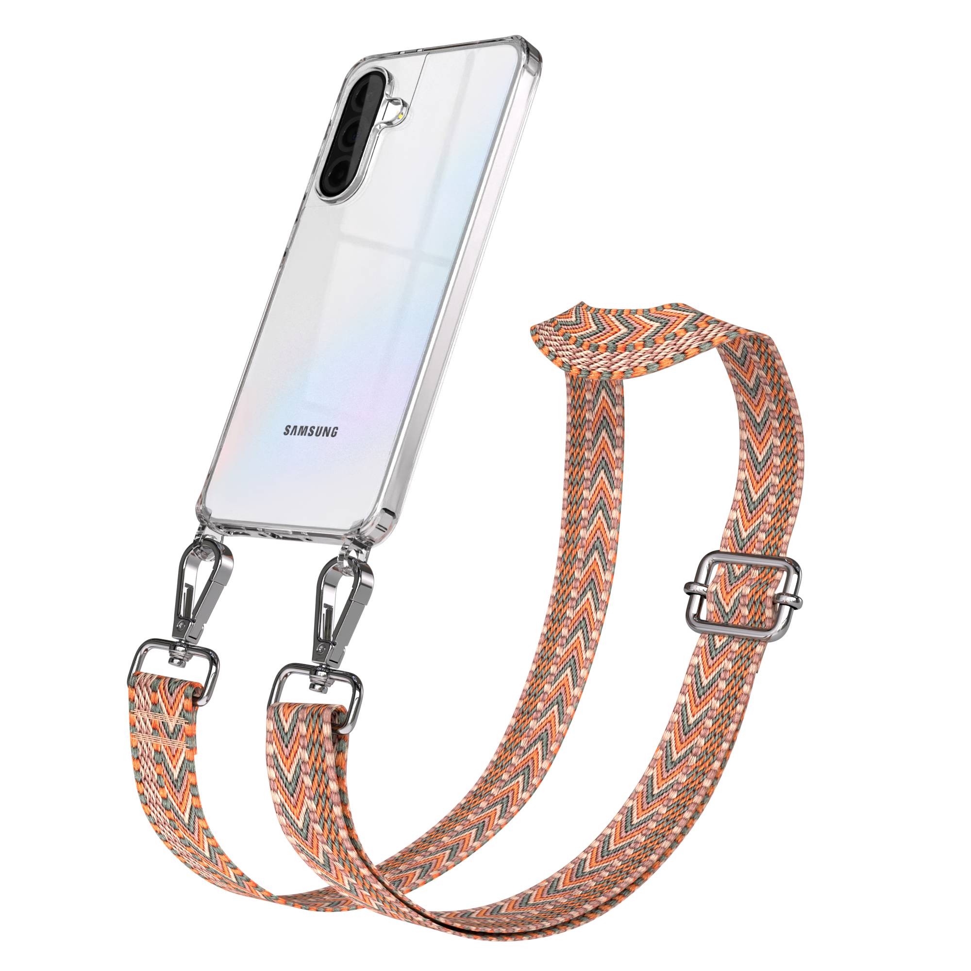 Samsung Galaxy A36 Handykette mit Boho Band verstellbares Umhängeband 