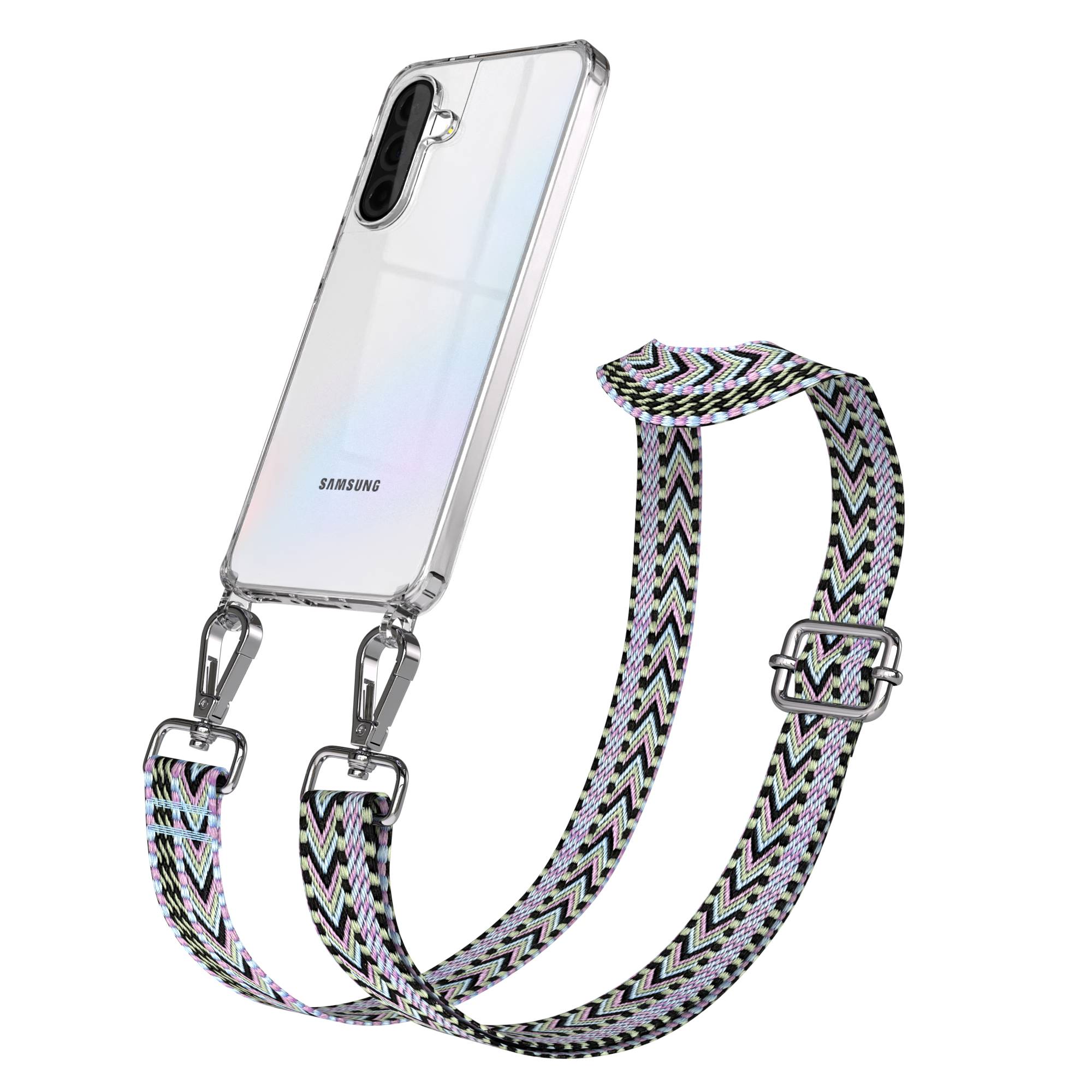 Samsung Galaxy A36 Handykette mit Boho Band verstellbares Umhängeband 