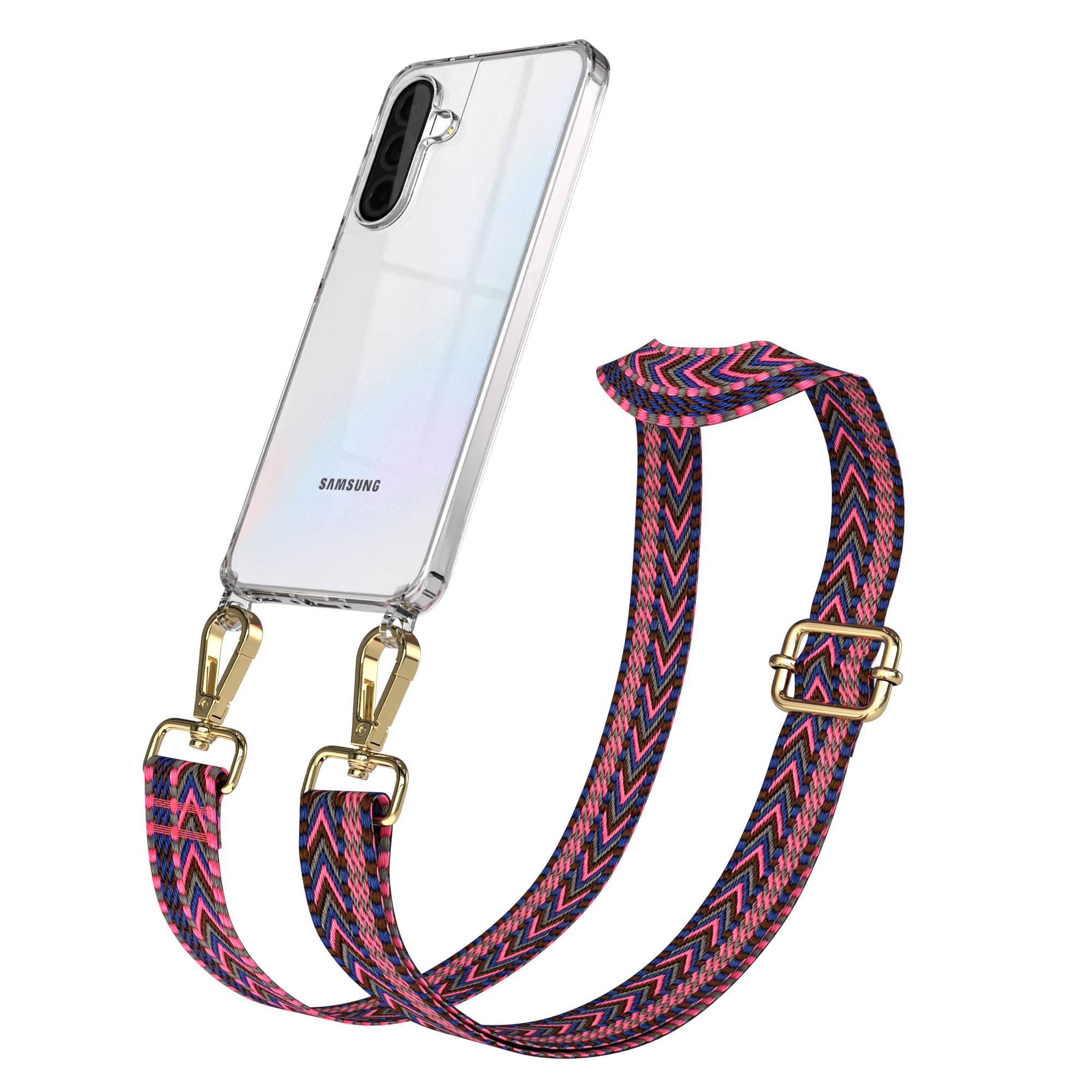 Samsung Galaxy A36 Handykette mit Boho Band verstellbares Umhängeband 