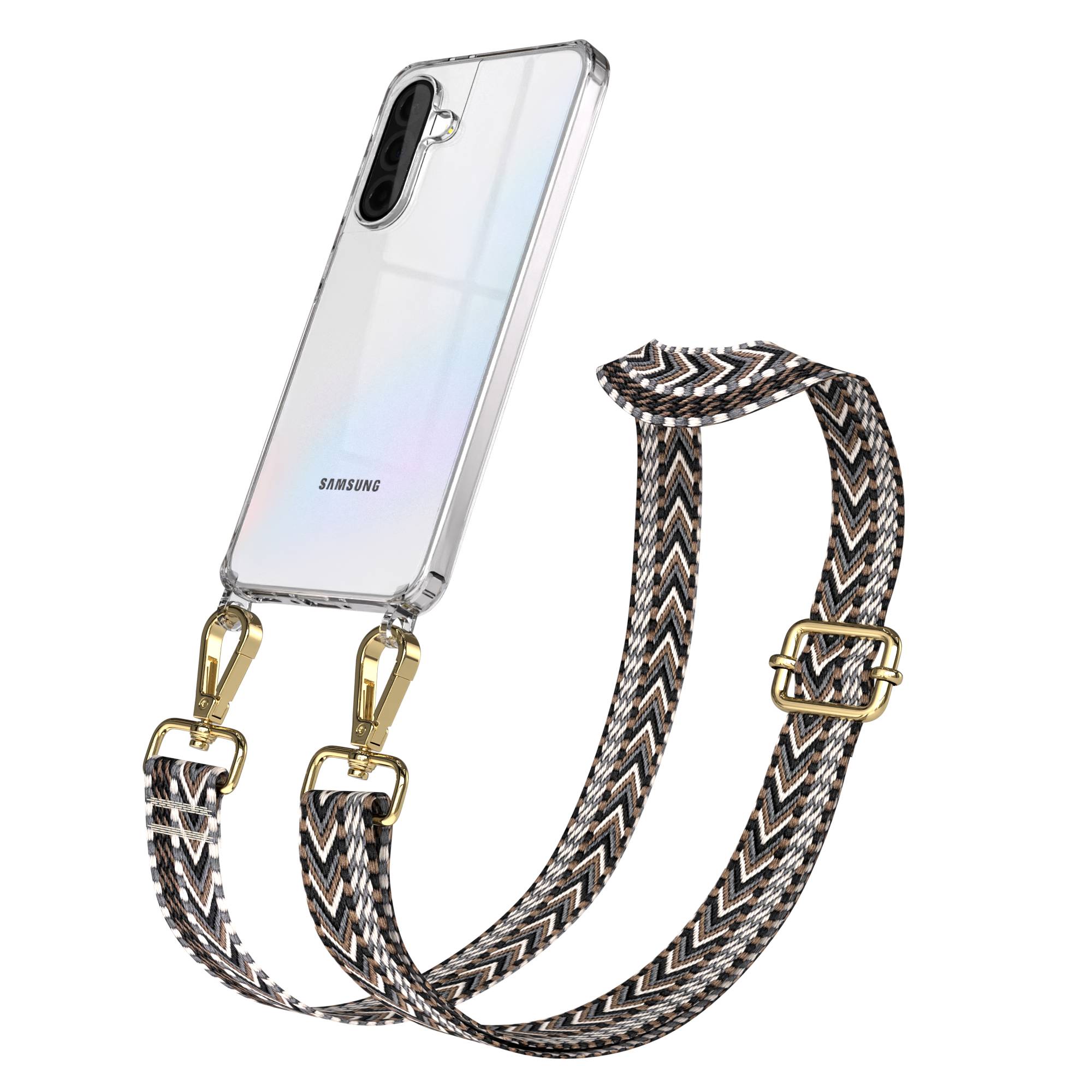 Samsung Galaxy A36 Handykette mit Boho Band verstellbares Umhängeband 