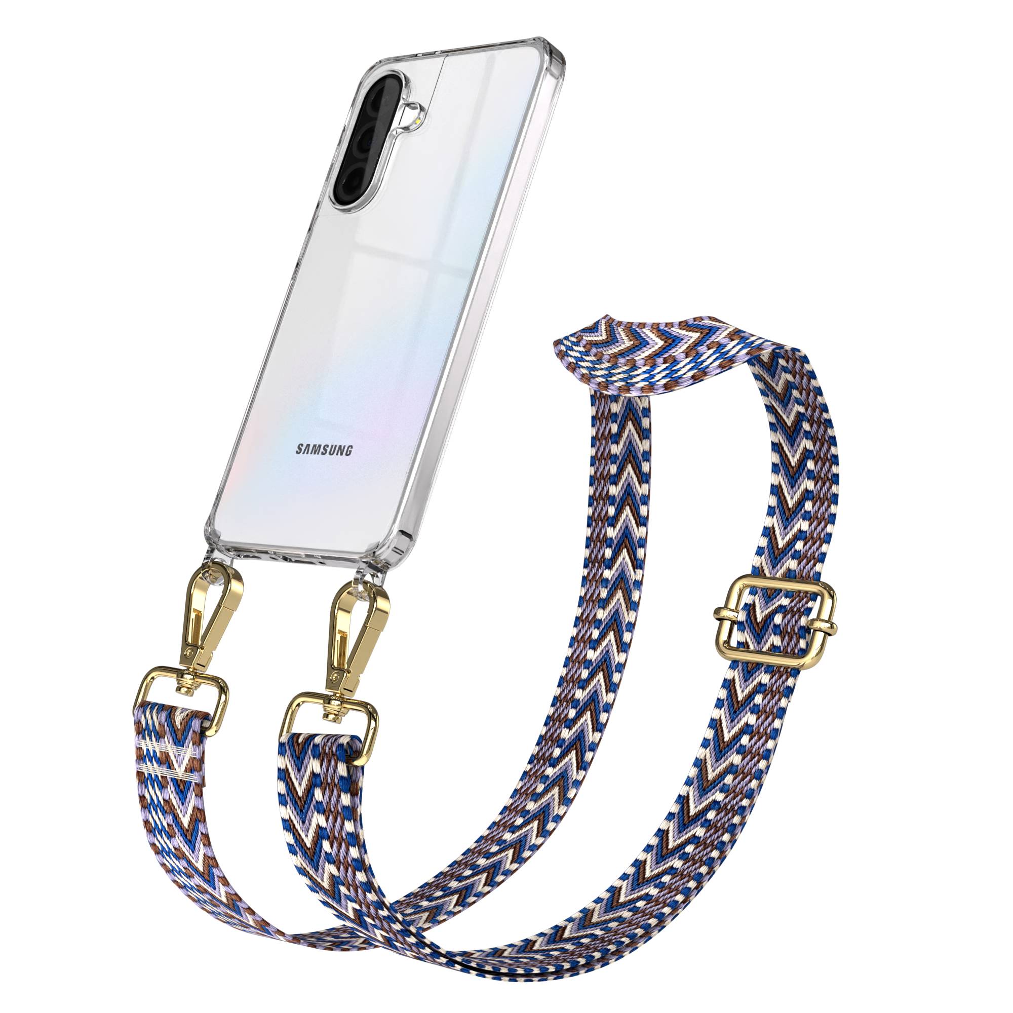 Samsung Galaxy A36 Handykette mit Boho Band verstellbares Umhängeband 