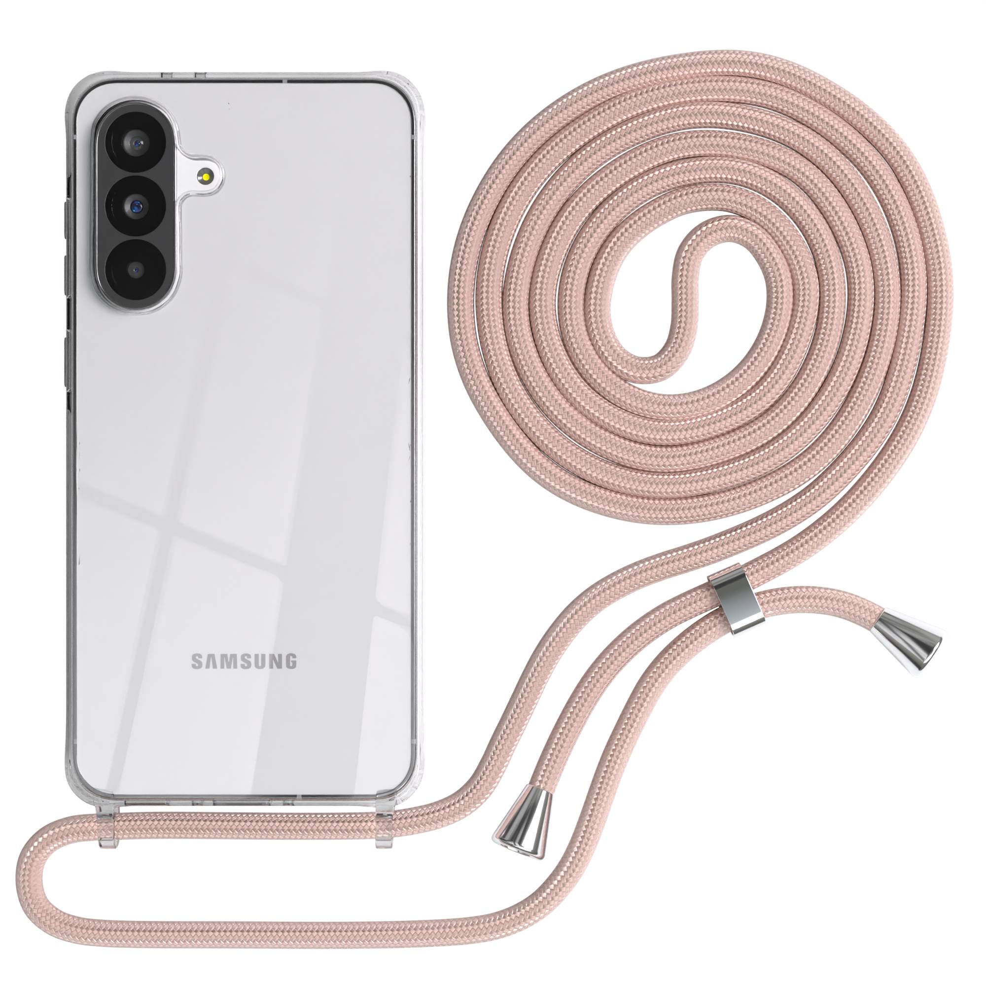 Galaxy A56 transparente Hülle + Kordel