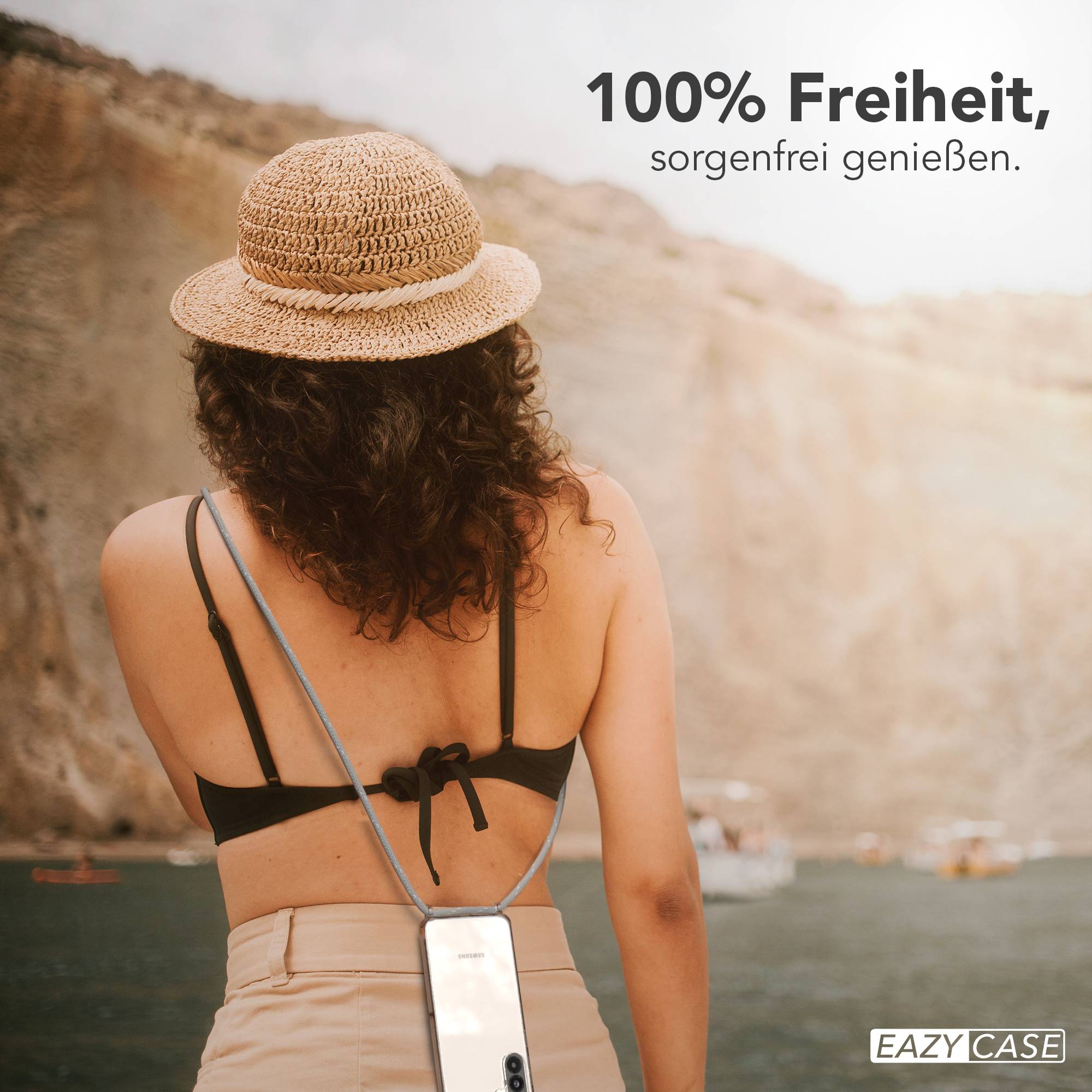 Galaxy A56 transparente Hülle + Kordel
