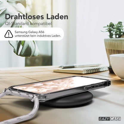 Galaxy A56 transparente Hülle + Kordel mit MagSafe