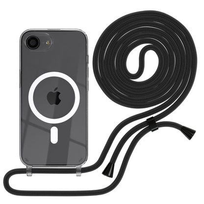 iPhone 16e transparente Hülle + Kordel mit MagSafe