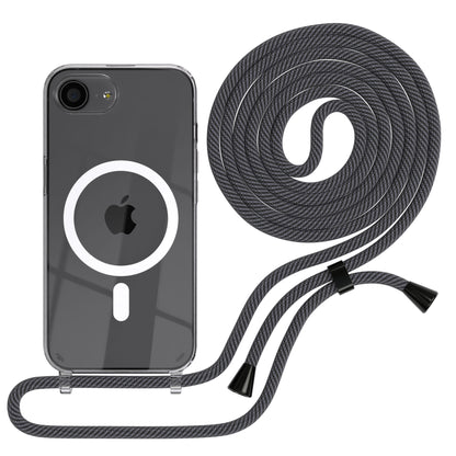 iPhone 16e transparente Hülle + Kordel mit MagSafe