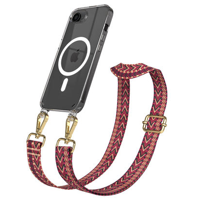 iPhone 16e MagSafe Handykette mit Boho Band Tragekette 
