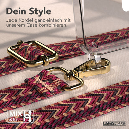 iPhone 16e MagSafe Handykette mit Boho Band Tragekette 