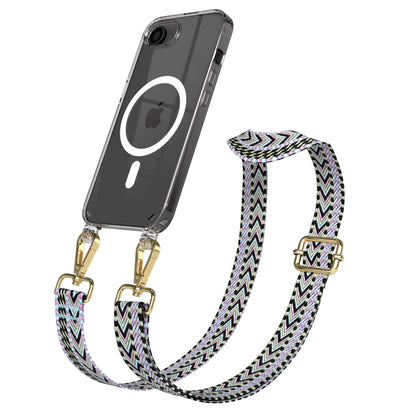 iPhone 16e MagSafe Handykette mit Boho Band Tragekette 