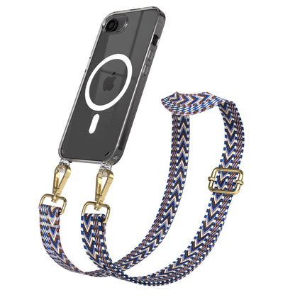 iPhone 16e MagSafe Handykette mit Boho Band Tragekette 