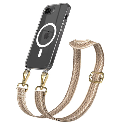 iPhone 16e MagSafe Handykette mit Boho Band Tragekette 