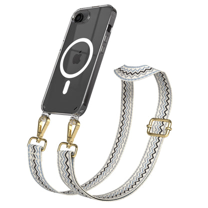 iPhone 16e MagSafe Handykette mit Boho Band Tragekette 