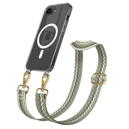 iPhone 16e MagSafe Handykette mit Boho Band Tragekette 