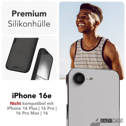 Apple iPhone 16e Premium Silikonhülle mit Kameraschutz von EAZY CASE 