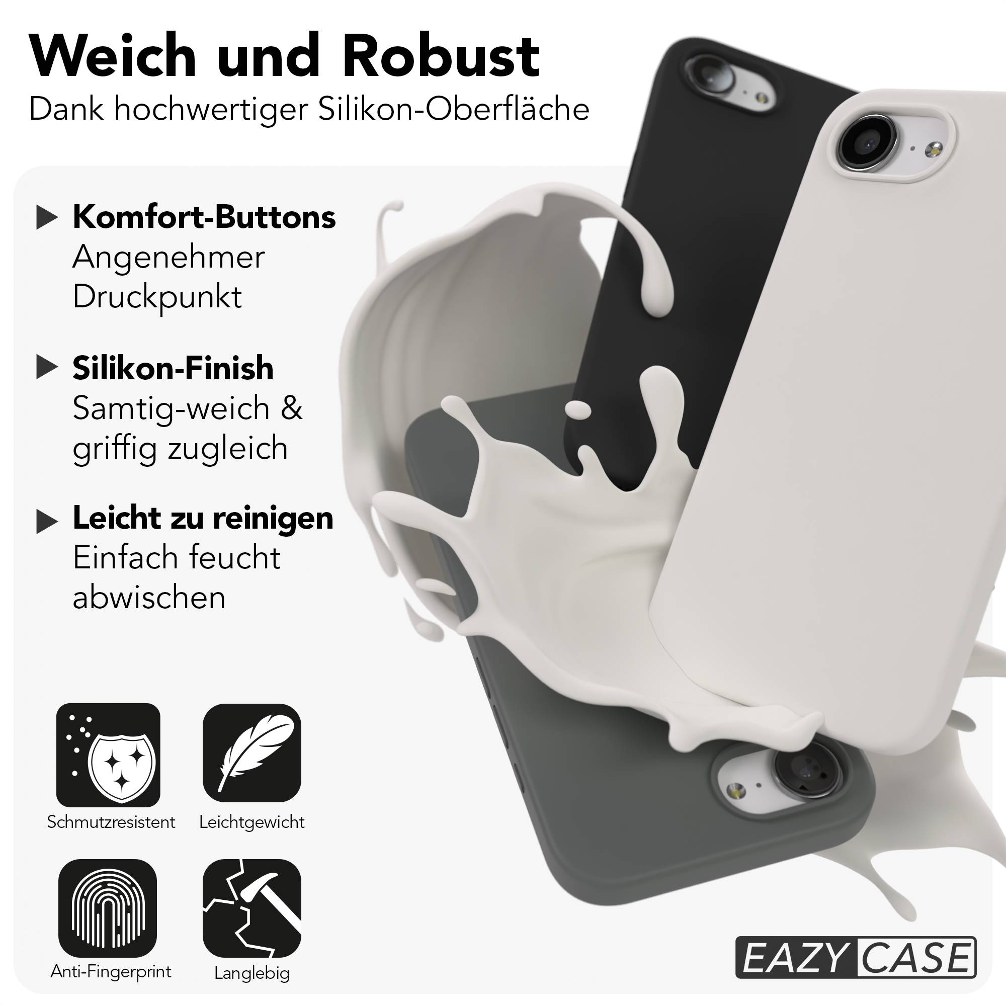 Apple iPhone 16e Premium Silikonhülle mit Kameraschutz von EAZY CASE 