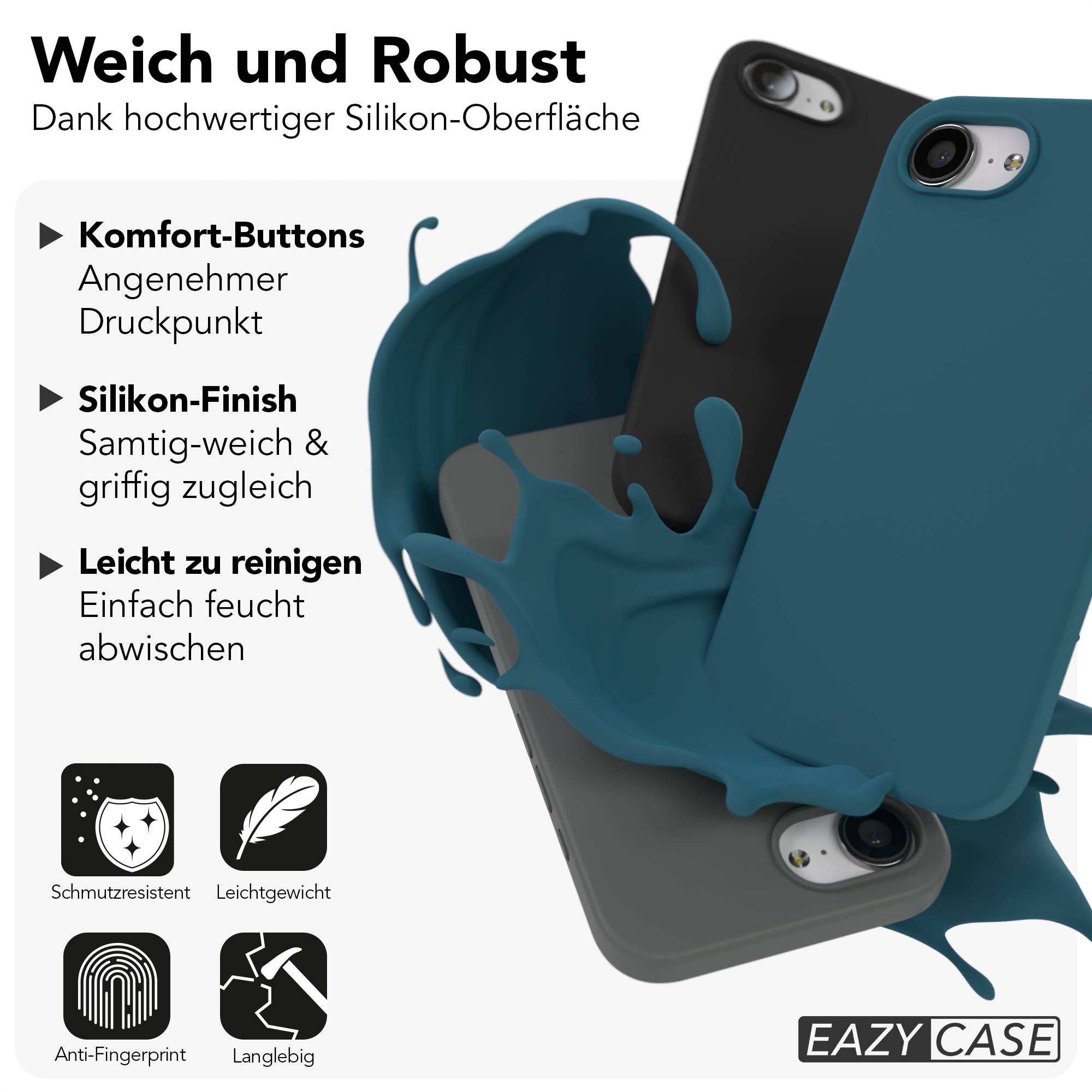 Apple iPhone 16e Premium Silikonhülle mit Kameraschutz von EAZY CASE 