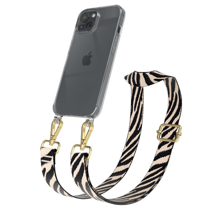iPhone 15 Handykette mit verstellbarem Boho Band Tragegurt 