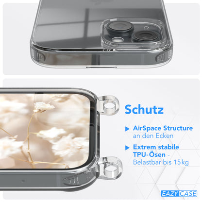 iPhone 15 Handykette mit verstellbarem Boho Band Tragegurt 