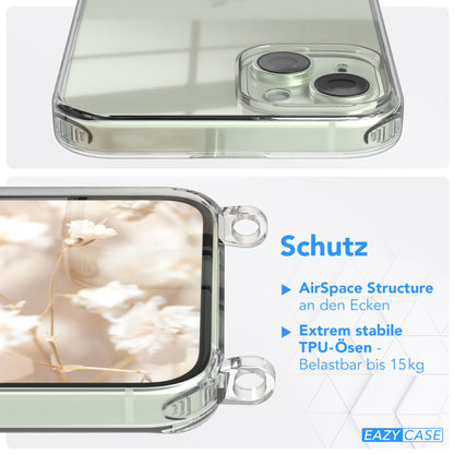 iPhone 15 Plus Handykette mit Boho Band von EAZY CASE 