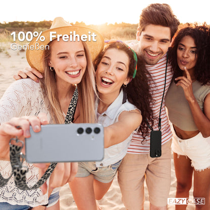Samsung Galaxy S24 Plus Handykette mit Boho Band verstellbar 