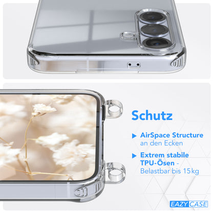 Samsung Galaxy S24 Plus Handykette mit Boho Band verstellbar 