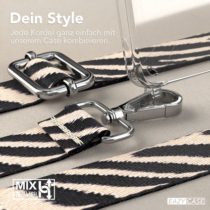 Samsung Galaxy S25 Handykette mit verstellbarem Boho Trageriemen Set 