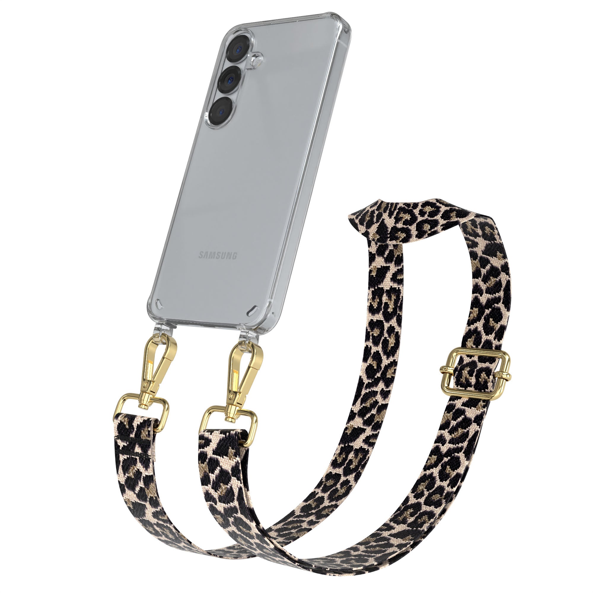 Samsung Galaxy S25 Handykette mit verstellbarem Boho Trageriemen Set 