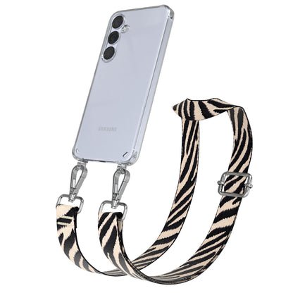 Samsung Galaxy S25 Plus Handykette mit verstellbarem Boho Trageriemen Set 