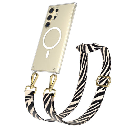Samsung Galaxy S24 Ultra Handykette mit MagSafe Halterung und Boho Band 