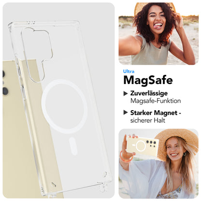 Samsung Galaxy S24 Ultra Handykette mit MagSafe Halterung und Boho Band 