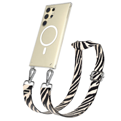 Samsung Galaxy S24 Ultra Handykette mit MagSafe Halterung und Boho Band 