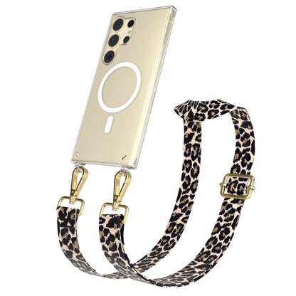 Samsung Galaxy S24 Ultra Handykette mit MagSafe Halterung und Boho Band 