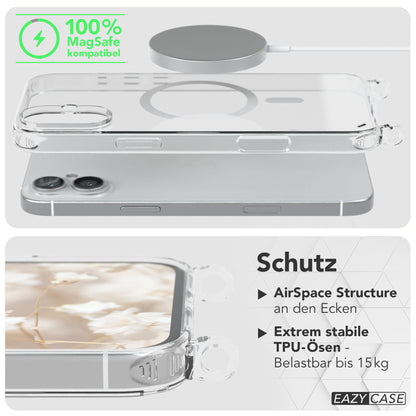 iPhone 16 Plus MagSafe Handykette mit Boho Band Set EAZY CASE 
