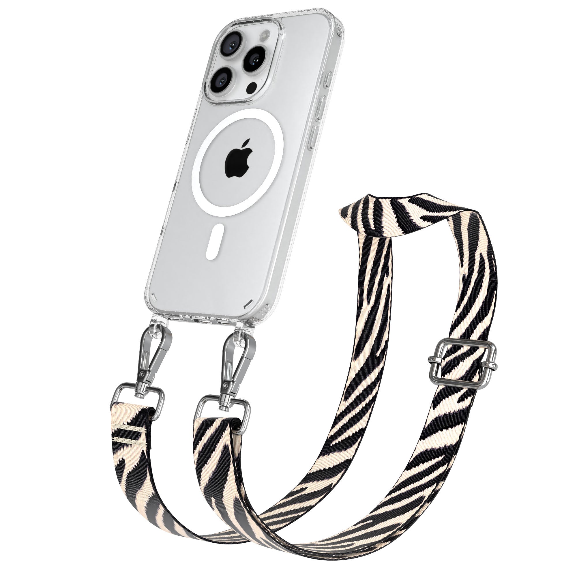 iPhone 16 Pro MagSafe Handykette mit Boho Band verstellbar 