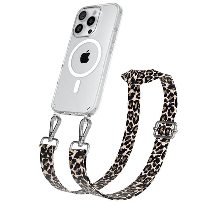 iPhone 16 Pro MagSafe Handykette mit Boho Band verstellbar 