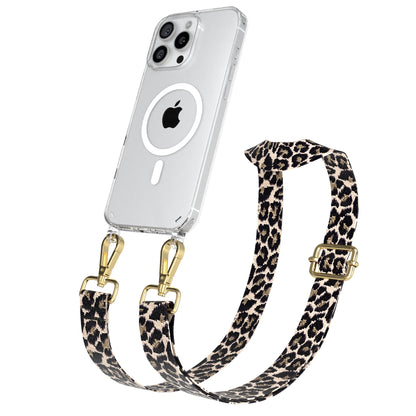 iPhone 16 Pro Max Handykette mit MagSafe Boho Band verstellbar 