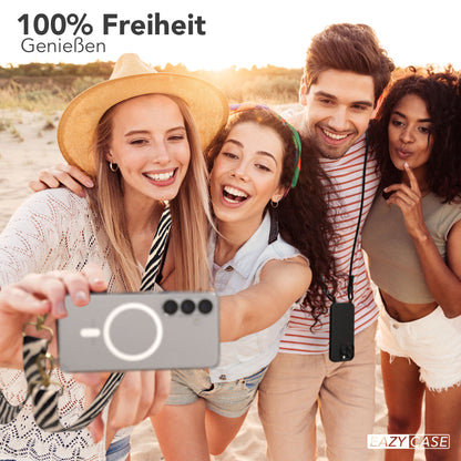Samsung Galaxy S25 Handykette MagSafe Boho Band verstellbarer Trageriemen 