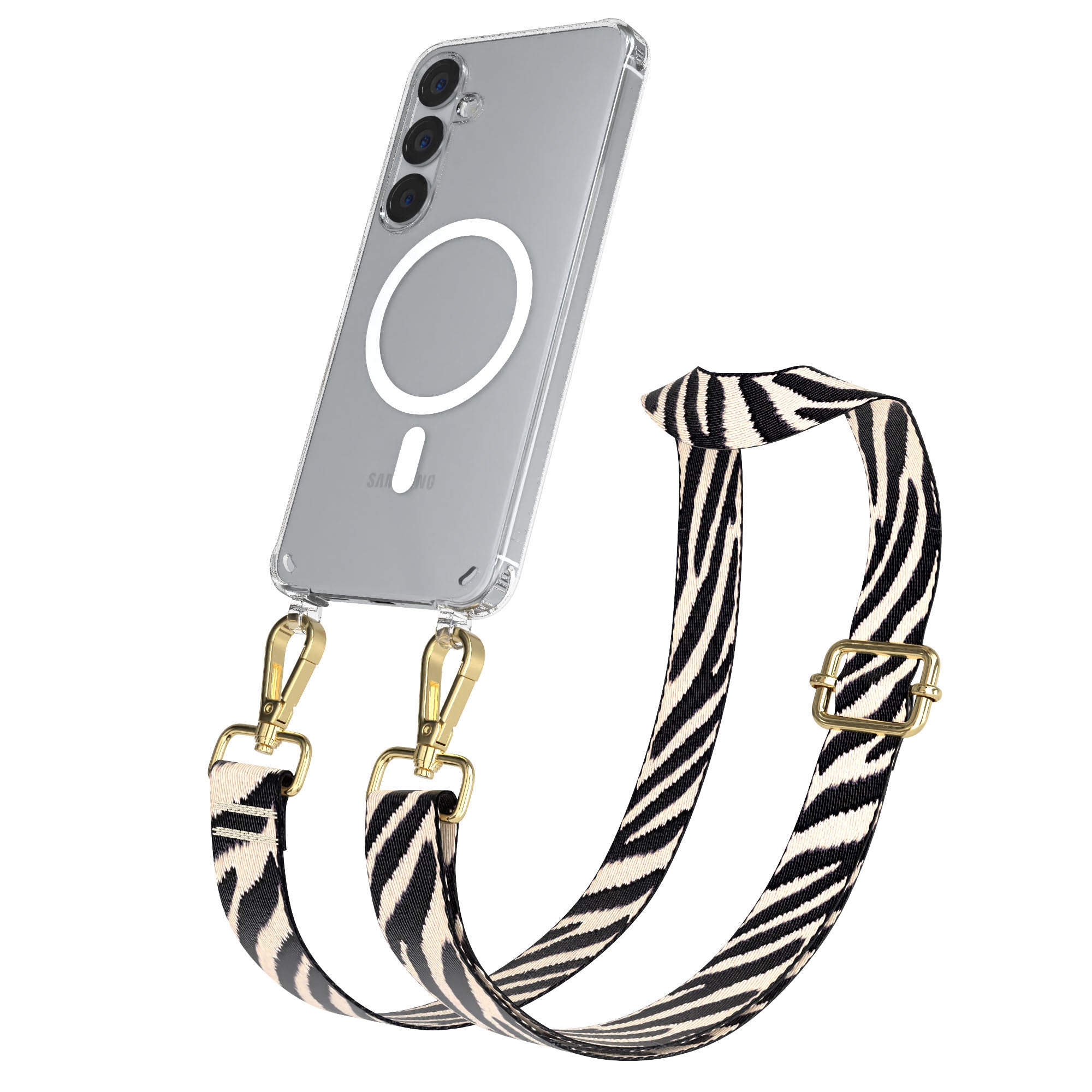 Samsung Galaxy S25 Plus MagSafe Handykette mit verstellbarem Boho Band Set 
