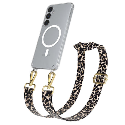 Samsung Galaxy S25 Plus MagSafe Handykette mit verstellbarem Boho Band Set 