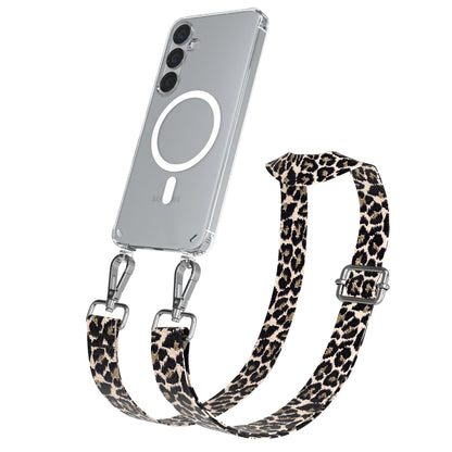 Samsung Galaxy S25 Plus MagSafe Handykette mit verstellbarem Boho Band Set 