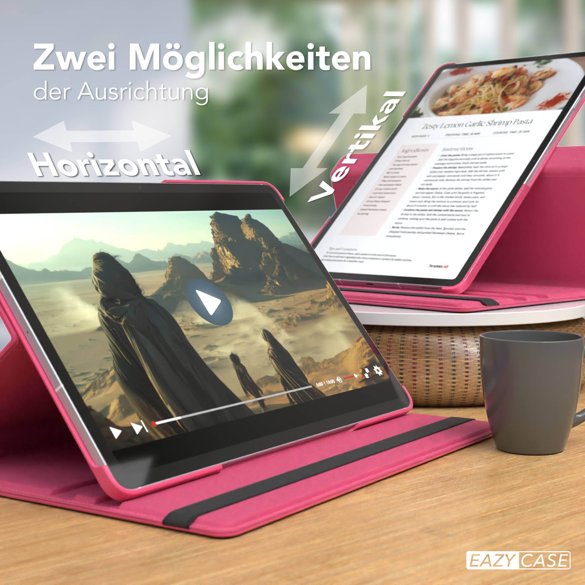 Galaxy Tab S10 FE Plus drehbare Hülle